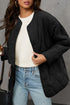 Snap Button Quilted Puffer Jacket